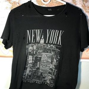 Brandy Melville New York cropped t shirt